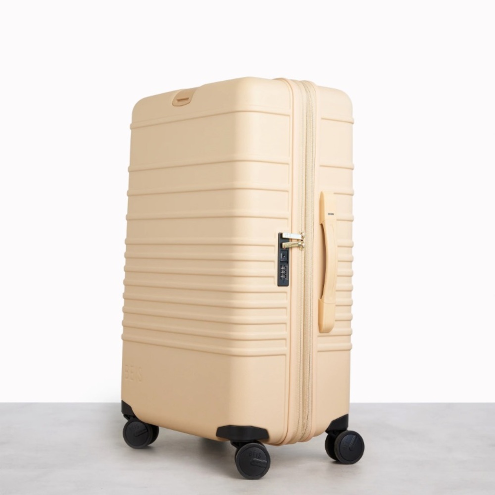 BEIS:The Medium Check-In Roller in Beige